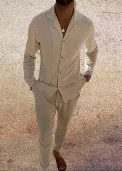 TWO-PIECE LINNEN MEN'S SET