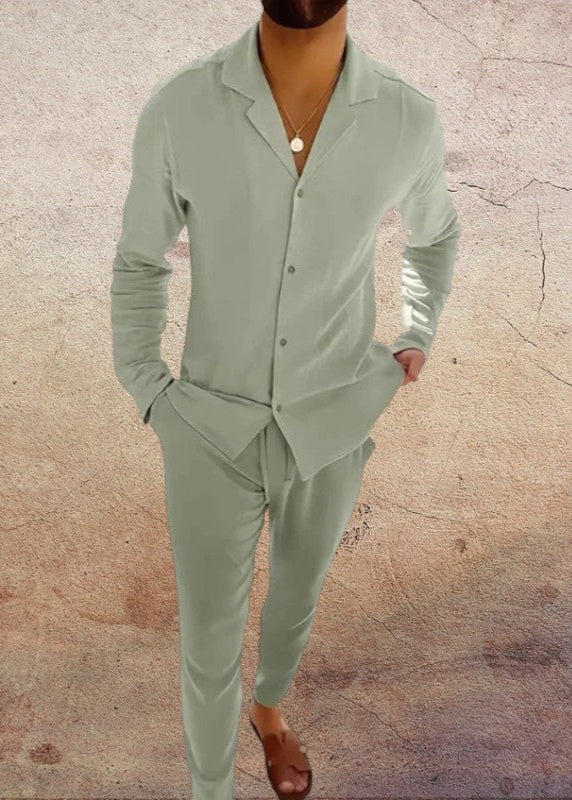 TWO-PIECE LINNEN MEN'S SET