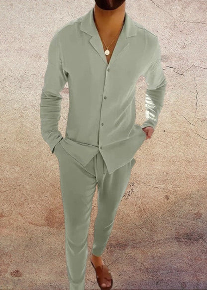 TWO-PIECE LINNEN MEN'S SET