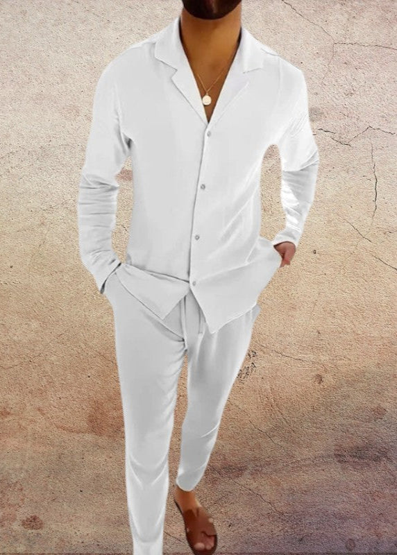 TWO-PIECE LINNEN MEN'S SET