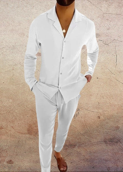 TWO-PIECE LINNEN MEN'S SET