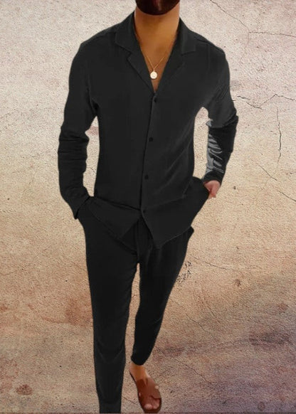 TWO-PIECE LINNEN MEN'S SET